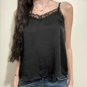 Wild Fable Black Lace Cami Top